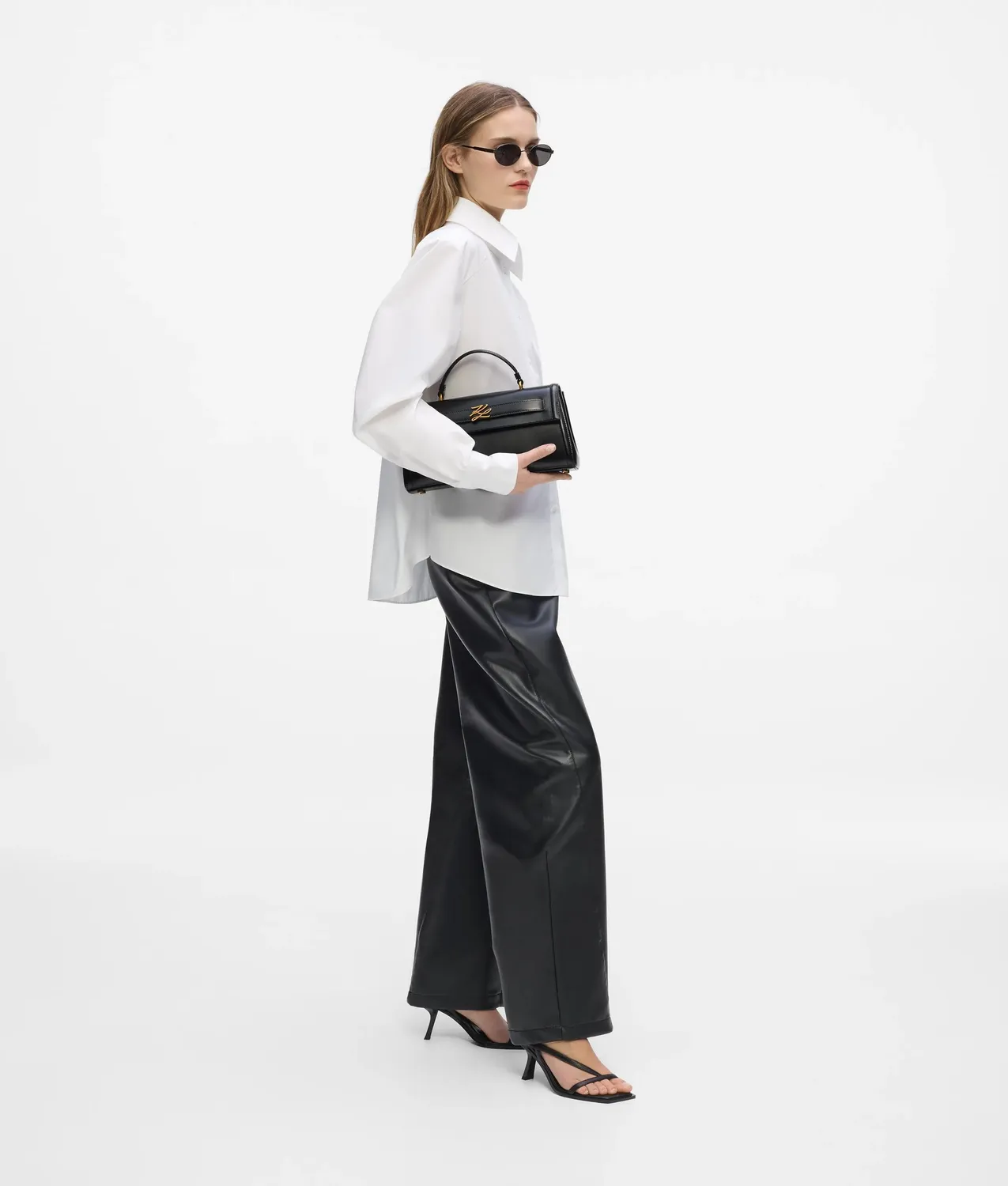 Karl Lagerfeld K/Autograph Top Handle Bag Leder