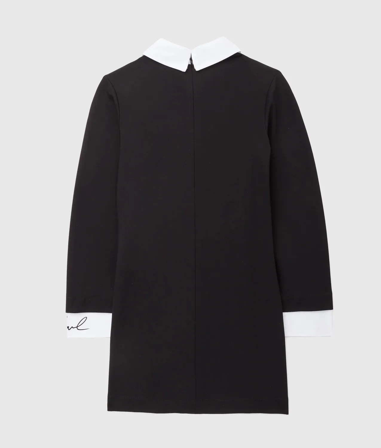 Karl Lagerfeld Girls Kontrastkragen Kleid Mädchenkleid Langarm