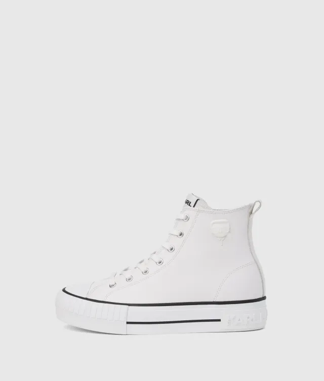 Karl Lagerfeld Ikon Kampus Max High-Top Sneaker Leder