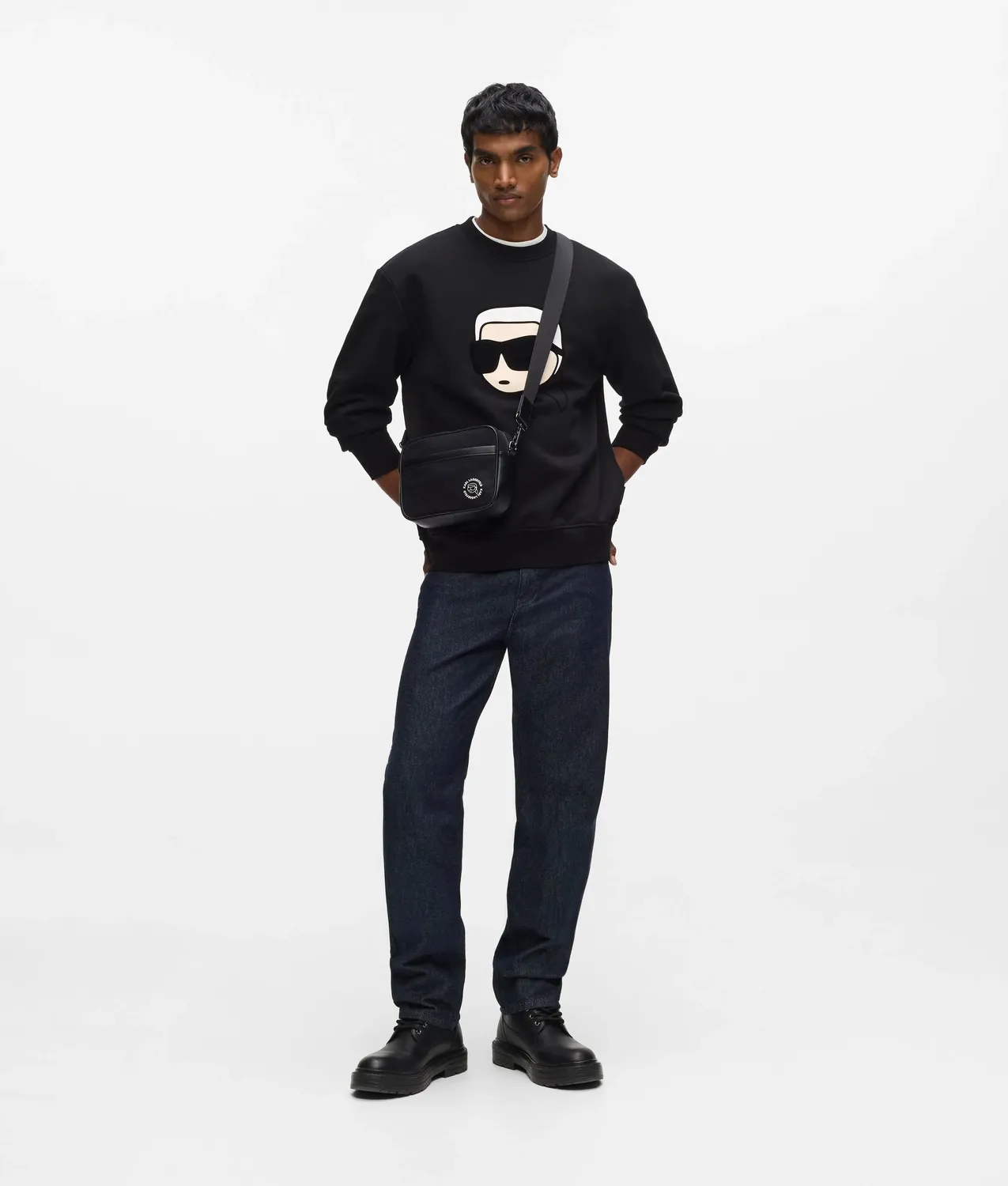 Karl Lagerfeld Ikon Karl Sweatshirt Graphic Bio