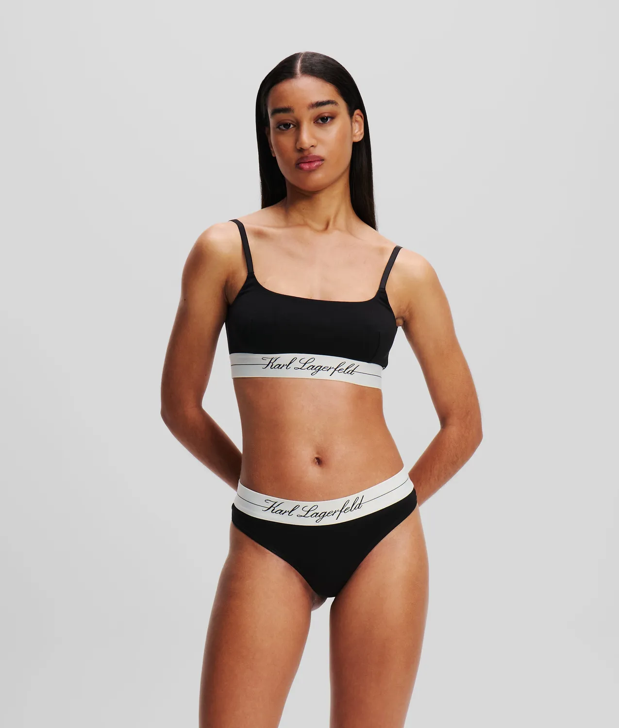 Karl Lagerfeld Hotel Karl String Thong Low-Rise
