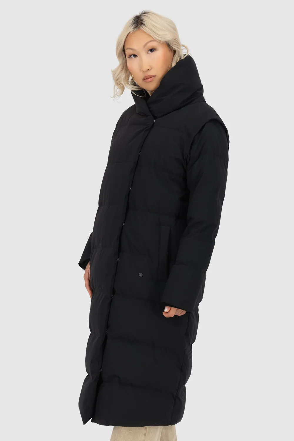 Alife & Kickin FleurAK A Steppmantel schwarz
