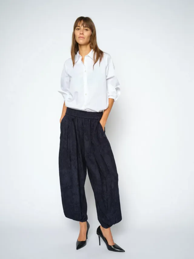 Mos Mosh MMNuello Trellis Hose barrel navy Ecovero