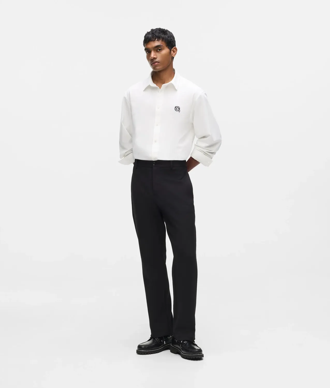 Karl Lagerfeld Ikon Oxford Hemd Baumwolle Herren