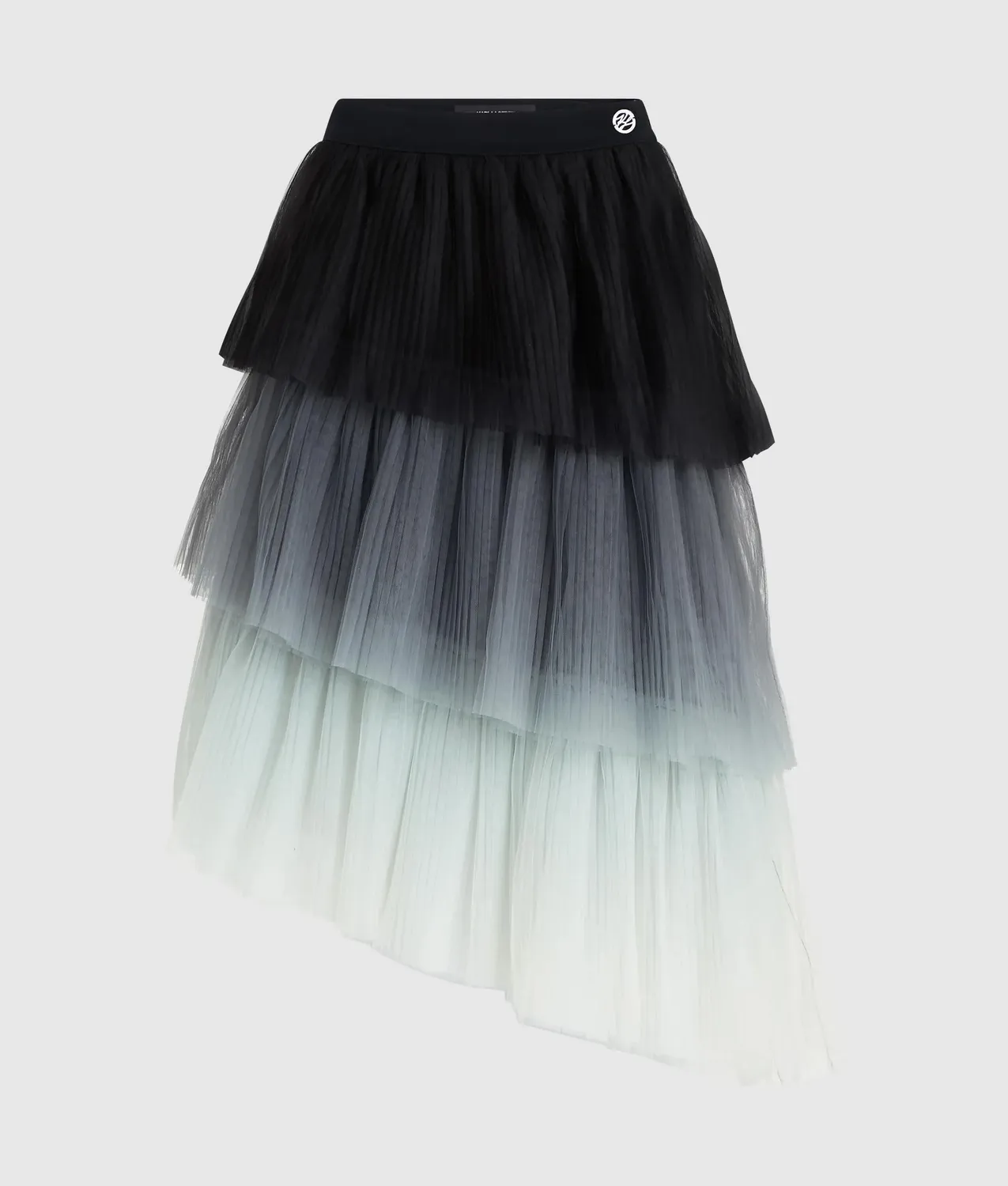 Karl Lagerfeld Asymmetric Ombré Tüllrock Stufenrock Degradé