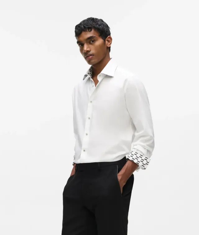 Karl Lagerfeld Snap Button Hemd Herren Druckknopf