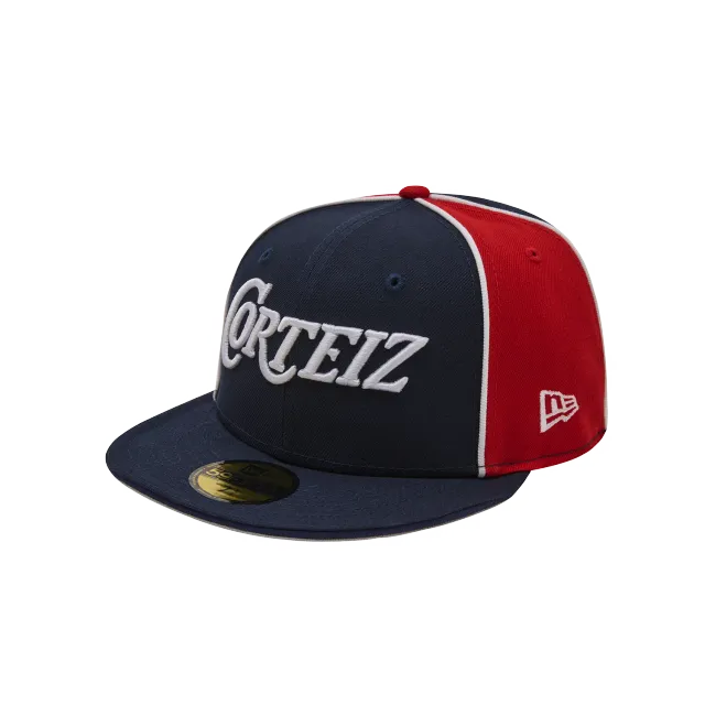 Corteiz Pirate Radio New Era Fitted Cap Navy Red