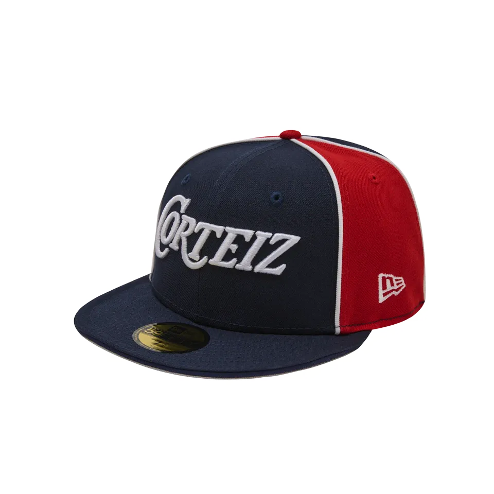 Corteiz Pirate Radio New Era Fitted Cap Navy Red