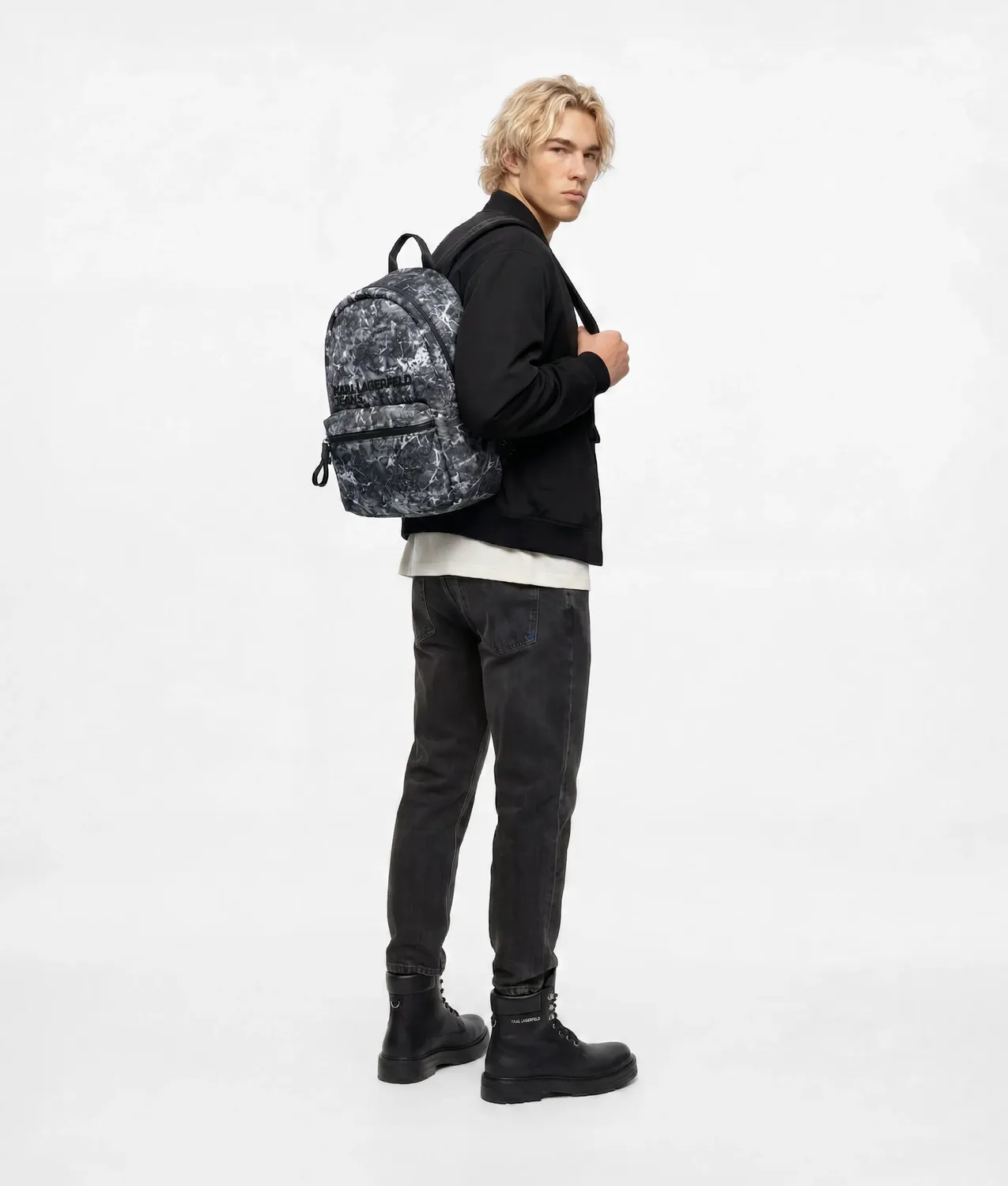 Karl Lagerfeld Jeans Graffiti Rucksack Nylon Unisex