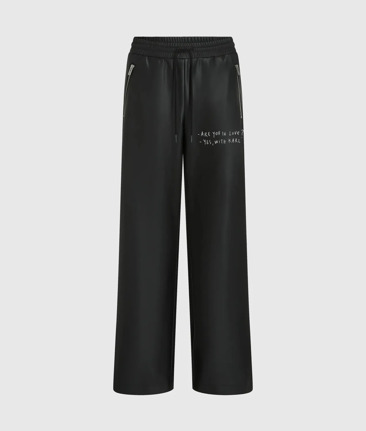 Karl Lagerfeld KLJ x Pietro Terzini Hose Kunstleder