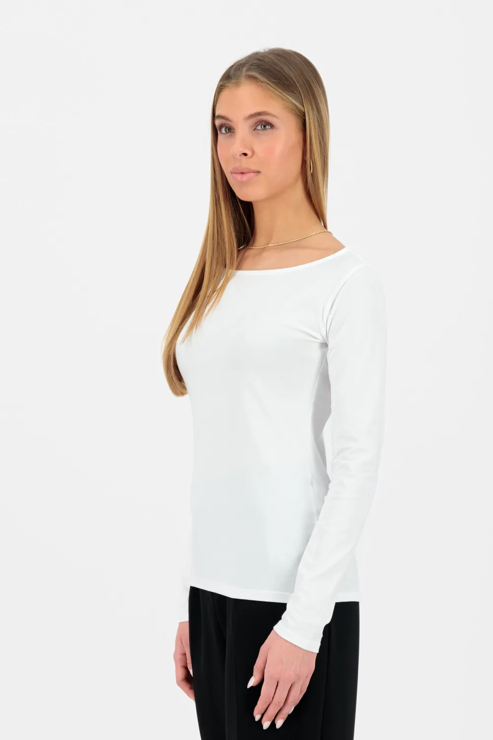 Alife & Kickin FinjaAK A Longsleeve weiß Baumwolle