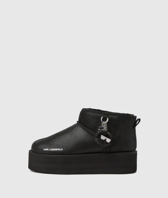 Karl Lagerfeld Ikon NFT Thermo Low Boots Veloursleder
