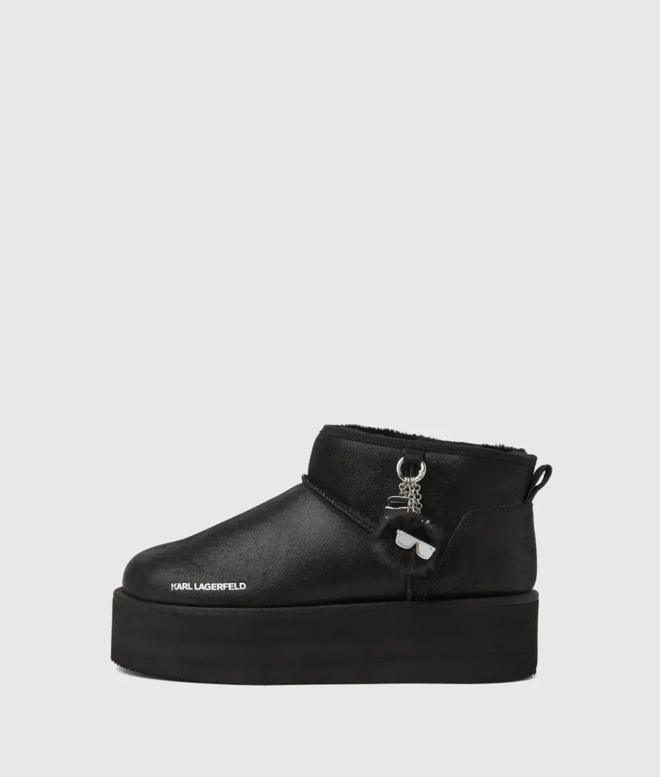 Karl Lagerfeld Ikon NFT Thermo Low Boots Veloursleder