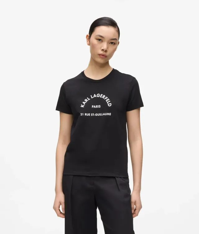 Karl Lagerfeld Rue St-Guillaume T-Shirt Slim Glitzer