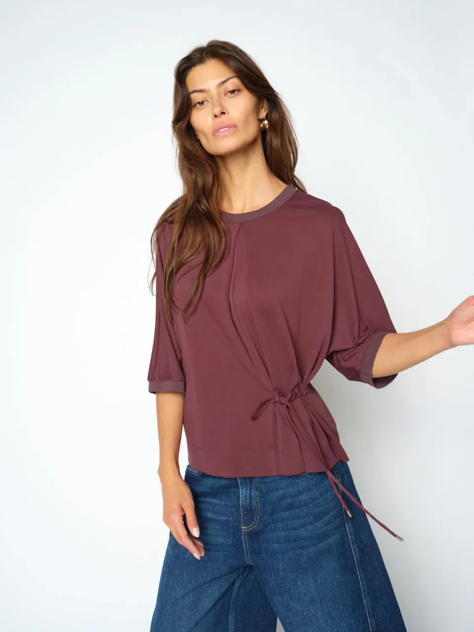 Mos Mosh MMJuana O-Neck T-Shirt Port Royale Wickeloptik