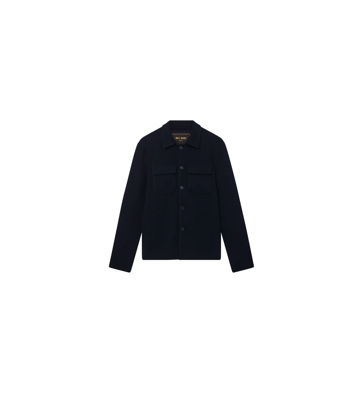 Mos Mosh MMGAustin Knit Overshirt Navy Herren