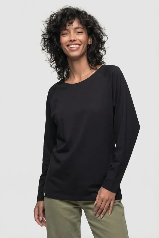 Alife & Kickin GaiaAK A Longsleeve schwarz Bio