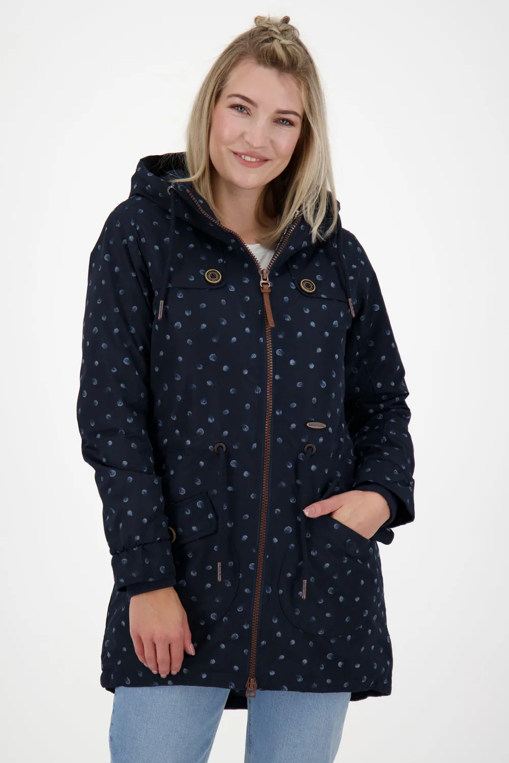 Alife & Kickin CharlotteAK B Parka Dunkelblau gefüttert